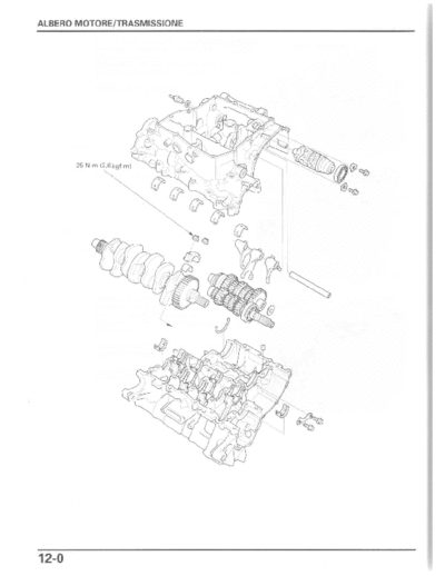 Honda Moto Hornet 600cc Albero Motore - Trasmissione - (in Italiano) pag. 15